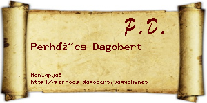 Perhócs Dagobert névjegykártya